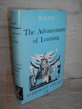 Cover art for Bacon the Advancement of learning Everymans Library 719