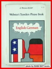 Cover art for Webster's Travelers Phrase Book : English - German