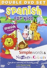 Cover art for Spanish for Kids DVD Set: Simple Words & Number and Colours (Spanish and English) (English and Spanish Edition)