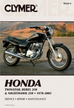 Cover art for Clymer Honda Twinstar, Rebel 250 & Nighthawk 250: 1978-2003 (Clymer Motorcycle Repair)