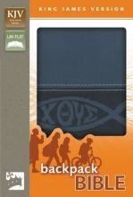 Cover art for KJV, Backpack Bible, Imitation Leather, Blue