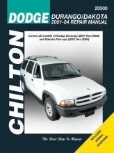 Cover art for Chilton's Dodge Durango/Dakota 2001-04 Repair Manual