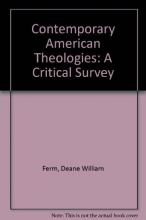 Cover art for Contemporary American Theologies: A Critical Survey