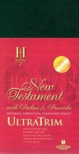 Cover art for HCSB UltraTrim New Testament with Psalms and Proverbs - Black Bonded Leather