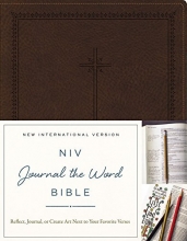 Cover art for NIV, Journal the Word Bible, Leathersoft, Brown