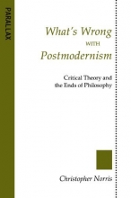 Cover art for What's Wrong with Postmodernism?: Critical Theory and the Ends of Philosophy (Parallax: Re-visions of Culture and Society)
