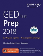 Cover art for GED Test Prep 2018: 2 Practice Tests + Proven Strategies (Kaplan Test Prep)