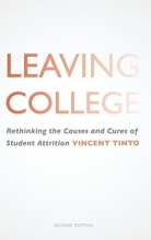 Cover art for Leaving College: Rethinking the Causes and Cures of Student Attrition