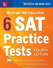 Cover art for McGraw-Hill Education 6 SAT Practice Tests, Fourth Edition