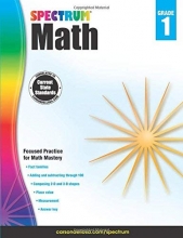 Cover art for Spectrum Math Workbook, Grade 1
