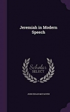 Cover art for Jeremiah in Modern Speech