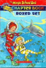 Cover art for The Magic School Bus Chapter Book Boxed Set, Books 1-8: Penguin Puzzle, The Great Shark Escape, The Giant Germ, Twister Trouble, Space Explorers, The Wild Whale Watch, The Search for the Missing Bones, and The Truth About Bats