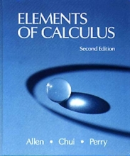 Cover art for Elements of Calculus