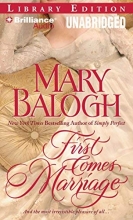Cover art for First Comes Marriage (Huxtable Series)