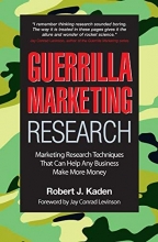 Cover art for Guerrilla Marketing Research: Marketing Research Techniques That Can Help Any Business Make More Money