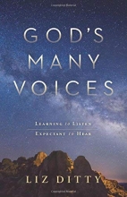 Cover art for God's Many Voices: Learning to Listen. Expectant to Hear.
