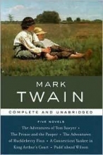 Cover art for Mark Twain: Five Novels (Library of Essential Writers Series)