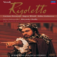 Cover art for Verdi - Rigoletto / Chailly, Pavarotti, Wixell, Gruberova, Vienna Philharmonic