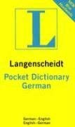 Cover art for Pocket German Dictionary: German-English / English-German: In The New German Spelling (Langenscheidt Pocket Dictionaries)
