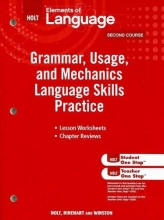 Cover art for Elements of Language: Grammar Usage and Mechanics Language Skills Practice Grade 8