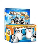 Cover art for Penguins of Madagascar with 2 Poppin' Penguins Toys [Blu-ray]