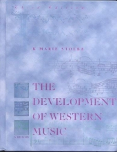 Cover art for The Development of Western Music:  A History.Third Edition
