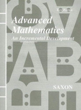 Cover art for Saxon Advanced Mathematics: An Incremental Development, Test Forms
