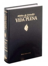 Cover art for Biblia de Estudio Vida Plena, Dura, Negro, ndice
