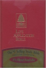 Cover art for Life Application Bible, New International Version/Deluxe Crimson Camara, Padded
