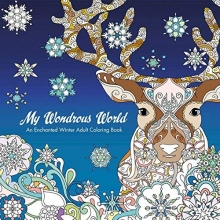 Cover art for My Wondrous World: Enchanted Winter Adult Coloring Book