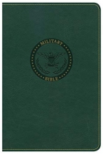 Cover art for CSB Military Bible, Green LeatherTouch