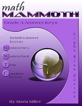 Cover art for Math Mammoth Grade 3 Answer Keys