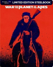 Cover art for War For The Planet of The Apes Limited Edition Steelbook Blu Ray DVD Digital HD