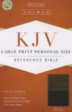 Cover art for KJV Large Print Personal Size Reference Bible, Brown/Tan LeatherTouch