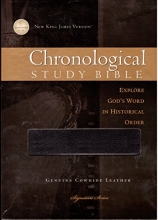 Cover art for The Chronological Study Bible: New King James Version, Black Genuine Cowhide Leather (Signature Series)