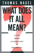 Cover art for What Does It All Mean?: A Very Short Introduction to Philosophy