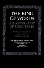 Cover art for The Ring of Words: An Anthology of Song Texts (The Norton Library)
