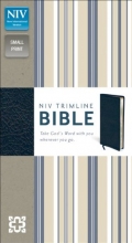 Cover art for NIV, Trimline Bible, Bonded Leather, Navy, Red Letter Edition