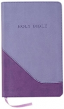 Cover art for Holy Bible: King James Version, Violet on Lilac Two-Tone Flexisoft ,Leather, Personal Size Giant Print Reference Bible