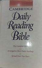 Cover art for NRSV Cambridge Daily Reading Bible Edition: The Complete Bible Arranged in Short Daily Readings Spread Over Two Years