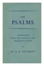 Cover art for The Psalms / Translated with Text-Critical and Exegetical Notes, by W. O. E. Oesterley