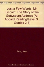 Cover art for Just a Few Words, Mr. Lincoln (All Aboard Reading/Level 3 : Grades 2-3)