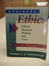 Cover art for Business Ethics: Ethical Decision Making and Cases