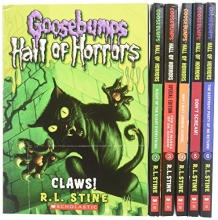 Cover art for Goosebumps Hall of Horrors Boxed Set: #1 Claws!; #2 Night of the Giant Everything; #3 The Five Masks of Dr. Screem; #4 Why I Quit Zombie School; #5 Don't Scream!; #6 The Birthday Party of No Return! (Books 1-6)