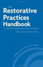 Cover art for Restorative Practices Handbook for Teachers, Disciplinarians and Administrators
