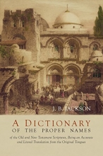 Cover art for A Dictionary of Scripture Proper Names