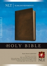 Cover art for Slimline Reference Bible NLT (LeatherLike, Brown)