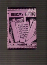 Cover art for Studies in the Epistle to the Hebrews and the Epistle to Titus