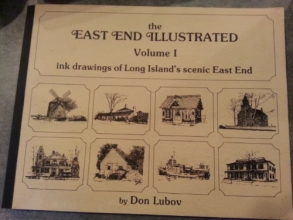 Cover art for The East End illustrated: Ink drawings of Long Island's scenic East End