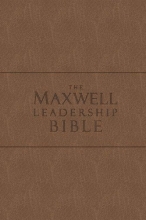 Cover art for The Maxwell Leadership Bible New King James Version Coffee Bonded Leather: Briefcase Edition